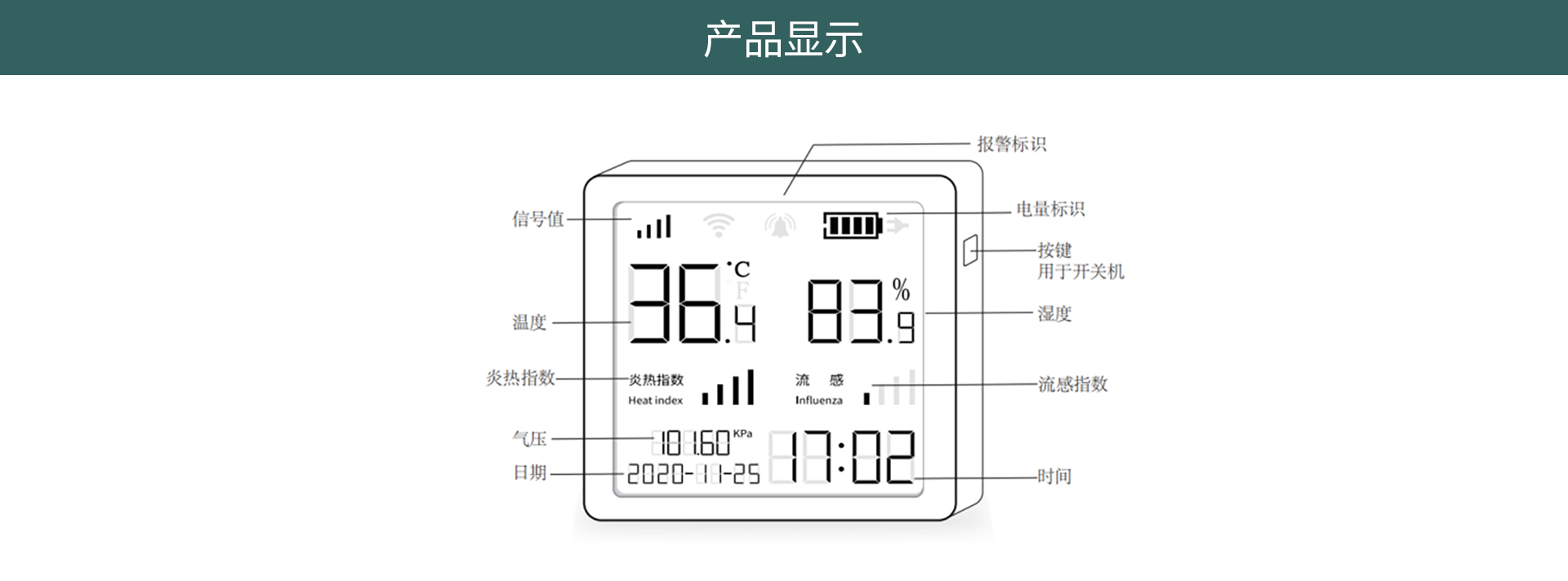 温湿度大气压采集器