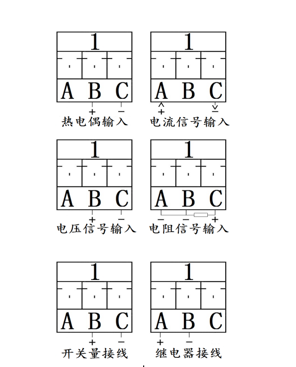 无纸记录仪TP720接线端口图